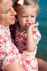 beach, beach photos, mother and child, mother and daughter photographs, portrait, matching pajamas, bead head pajamas