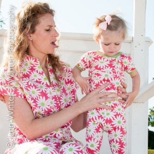 beach, beach photos, mother and child, mother and daughter photographs, portrait, matching pajamas, bead head pajamas